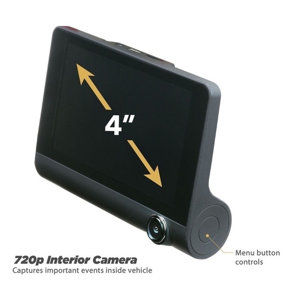 NIB Car Camera with Adjustable Suction Cup Scosche Black Two-Way Dash Camera - Picture 4 of 8